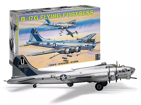 plastic airplane model,model planes,B-17G Flying Fortress -- Plastic Model Airplane Kit -- 1/48 Scale -- #855600